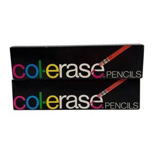 Faber-Castell Col-Erase Pencils 2 Dozen 1 Yellow 1 Blue 1279 1276 Made in USA